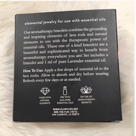 J14-New in Box Black & Pink Lavender Scented Aromatherapy Bracel… - Picture 4 of 5